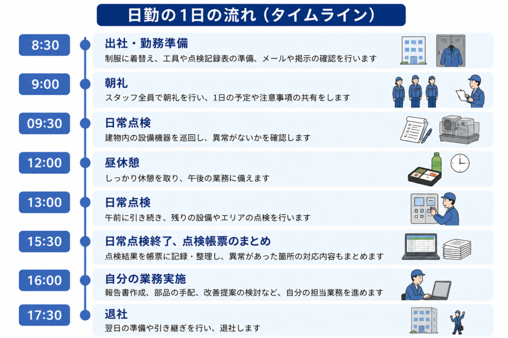 日勤タイムライン
